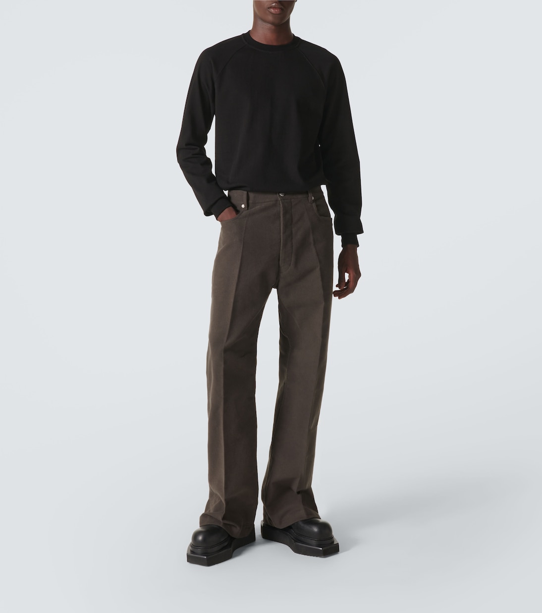 Jeans rectos Geth de algodón | Rick Owens