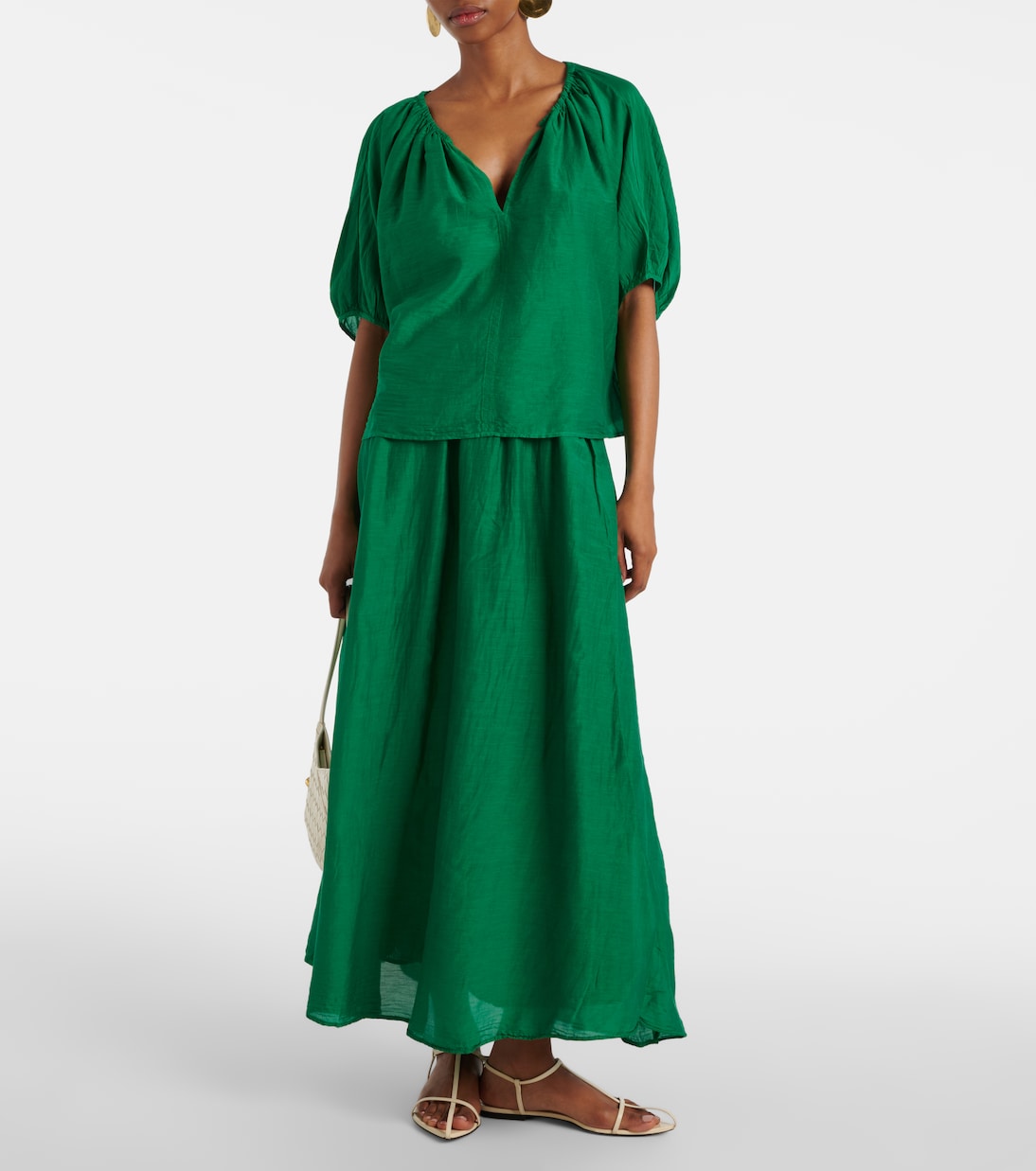 Blouse Kristen en coton et soie | Velvet