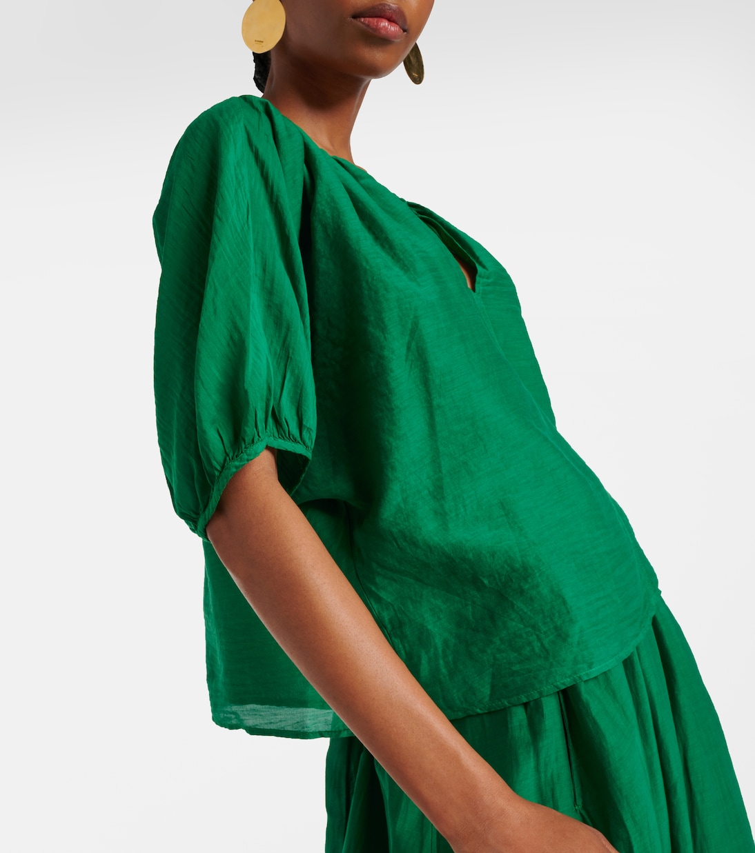 Blouse Kristen en coton et soie | Velvet