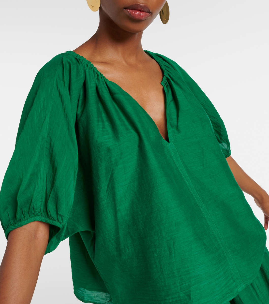 Blouse Kristen en coton et soie | Velvet