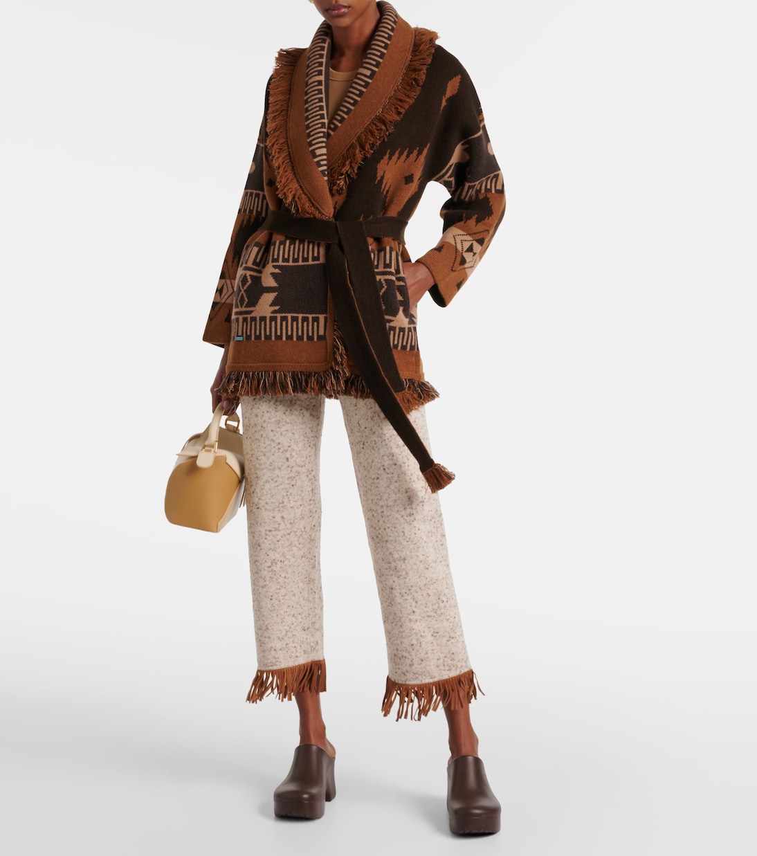 Icon Jacquard cashmere cardigan | Alanui