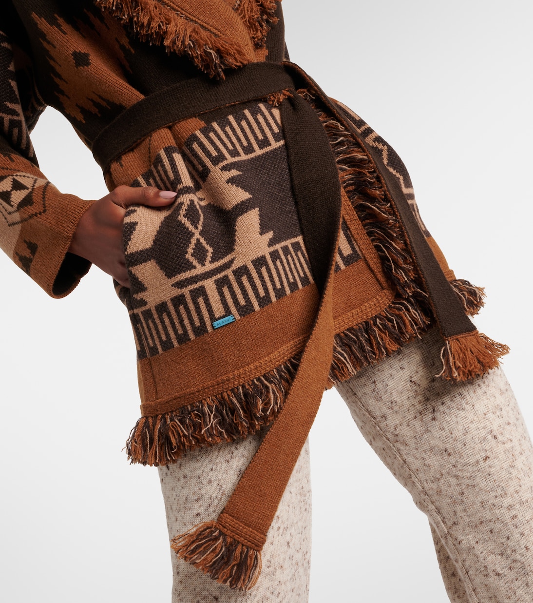Icon Jacquard cashmere cardigan | Alanui