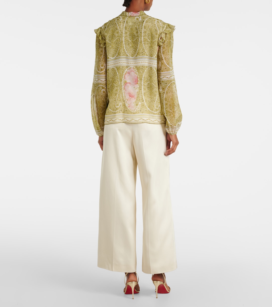 Blusa de georgette de seda estampada | Giambattista Valli