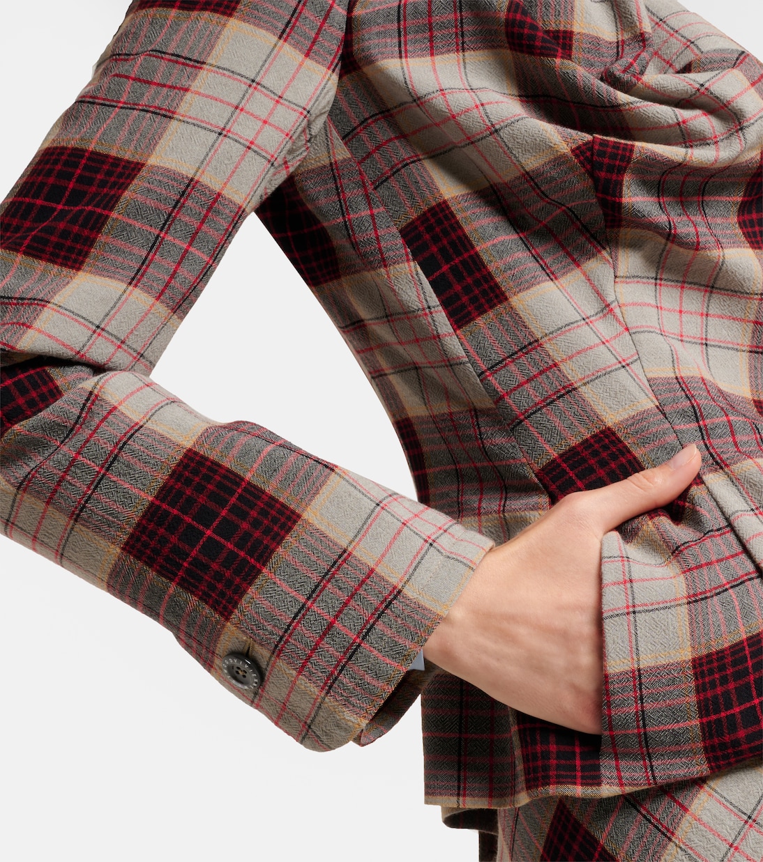 Drunken Tailored checked wool blazer  | Vivienne Westwood