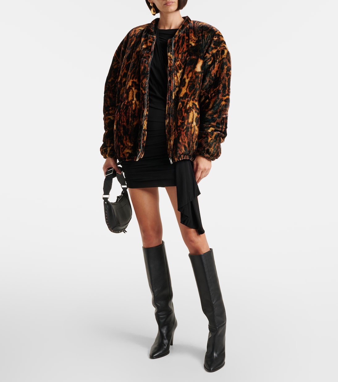 Delima leopard-print bomber jacket | Isabel Marant