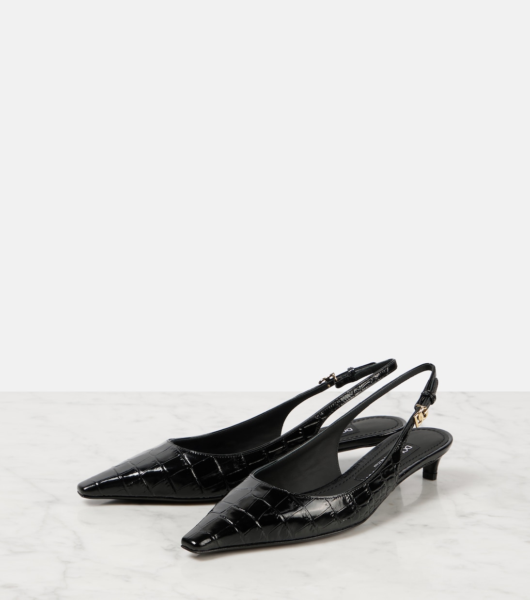 Pumps slingback in vernice stampata | Dolce&Gabbana