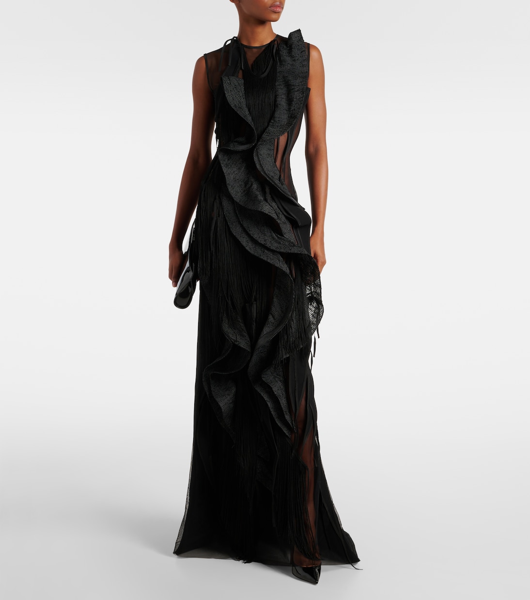Vestido de fiesta Hedone con flecos | Maticevski