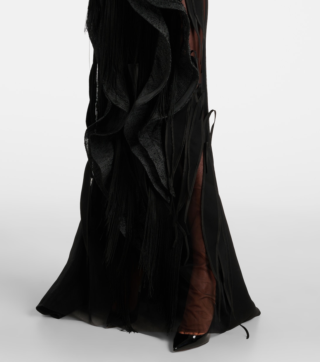 Vestido de fiesta Hedone con flecos | Maticevski