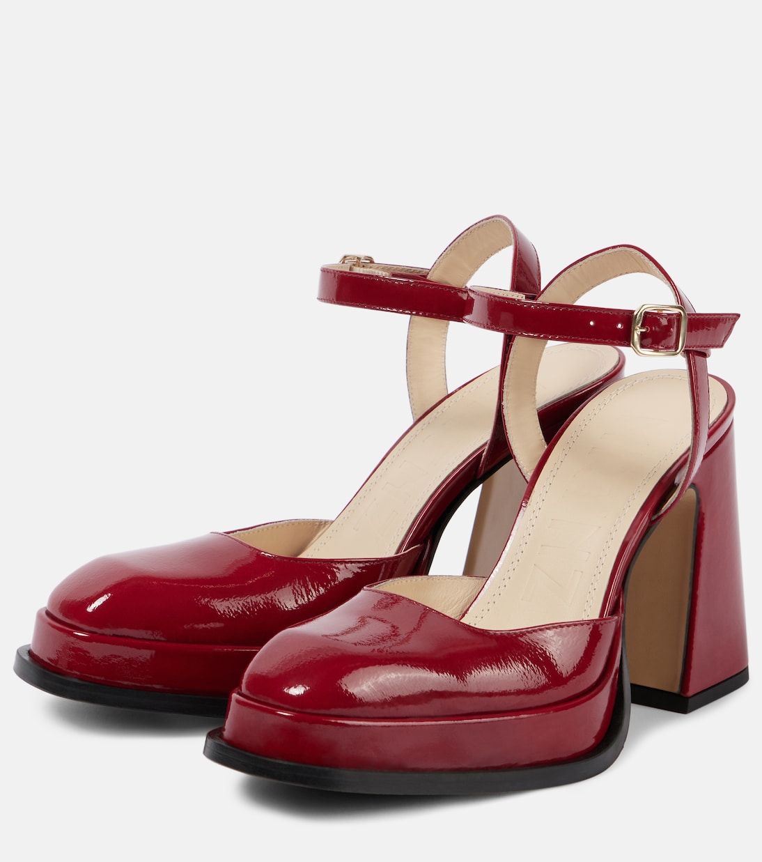 Malasana leather platform pumps | Souliers Martinez