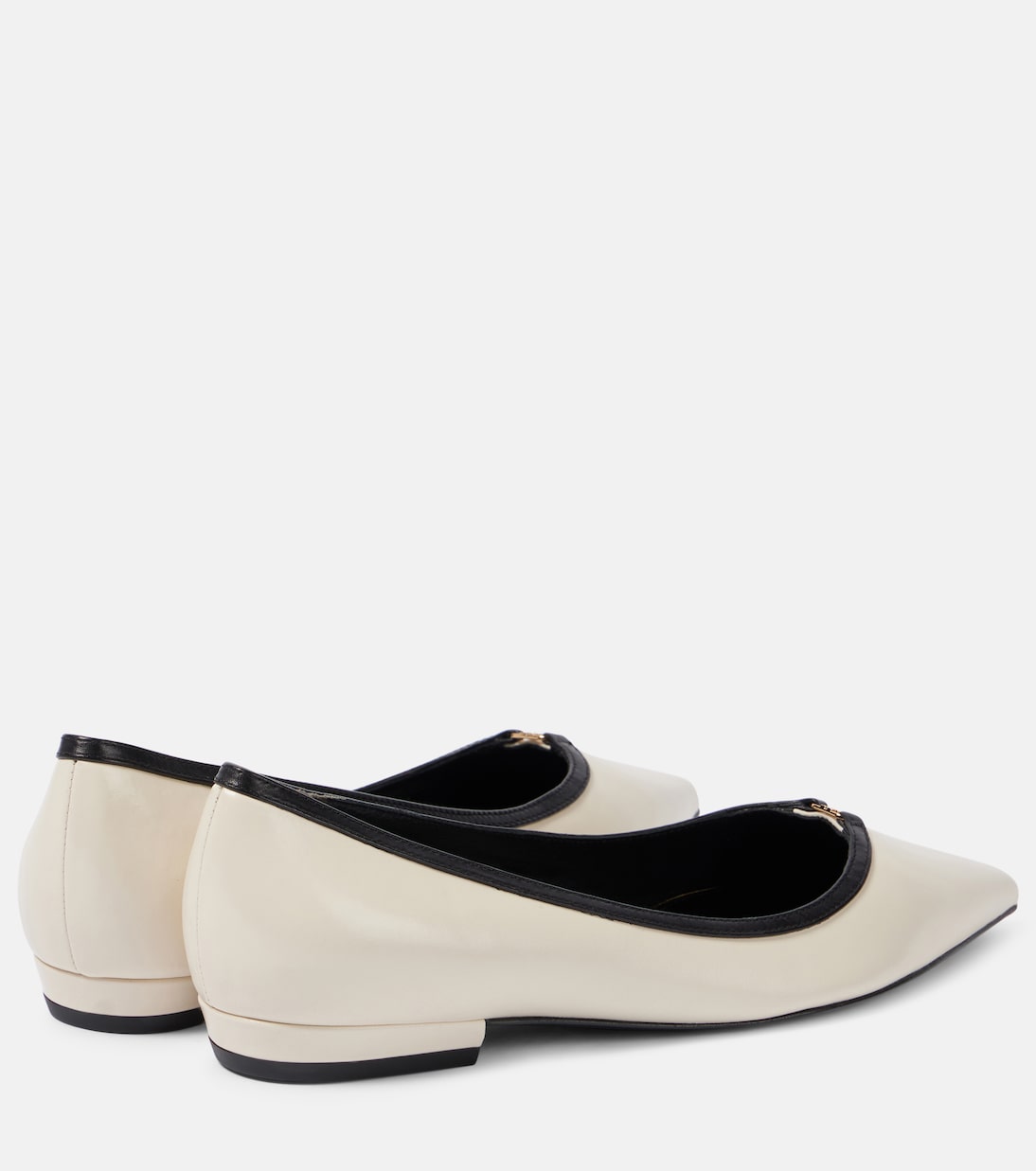 Ballerinas Double T aus Leder | Tory Burch