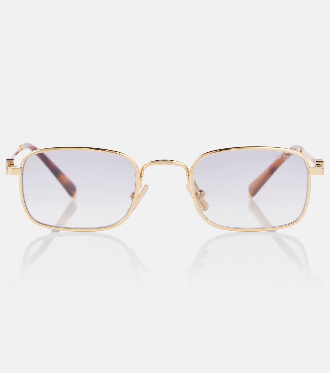 Logo rectangular sunglasses | Miu Miu