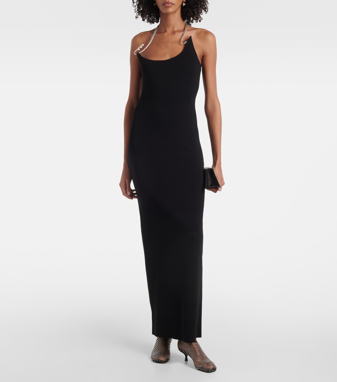Pumps Minette a rete con cristalli | Christopher Esber