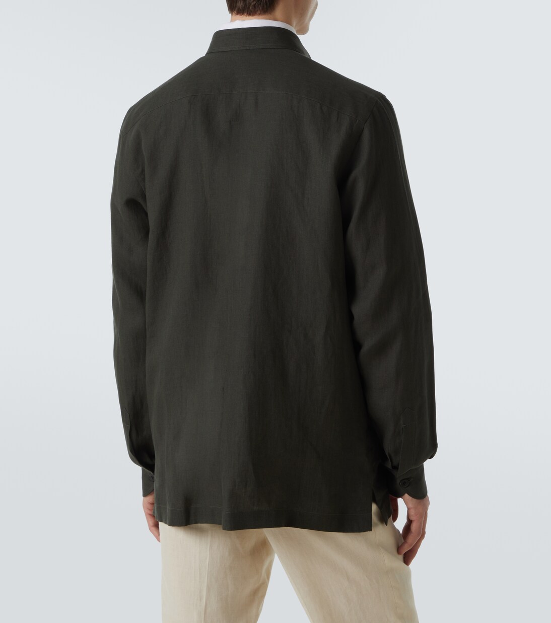 Safari linen jacket | Rubinacci