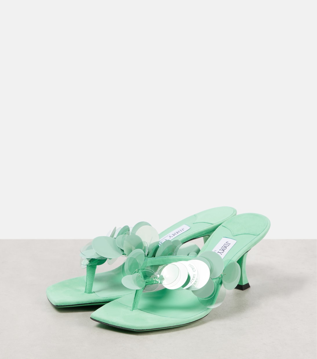 Mules Freja 70 en daim à ornements | Jimmy Choo