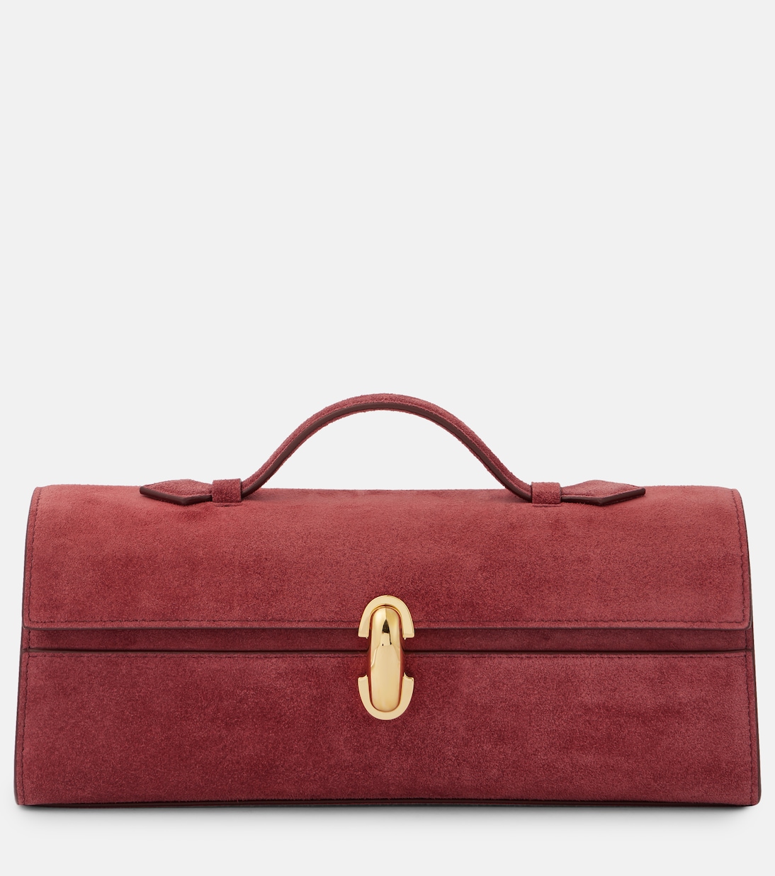 Clutch Slim Symmetry Small in suede | Savette