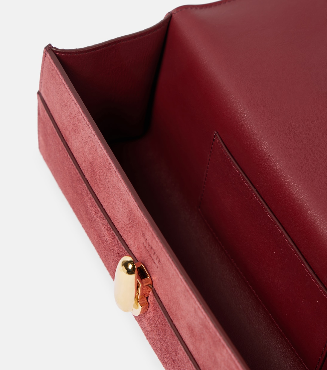 Clutch Slim Symmetry Small in suede | Savette