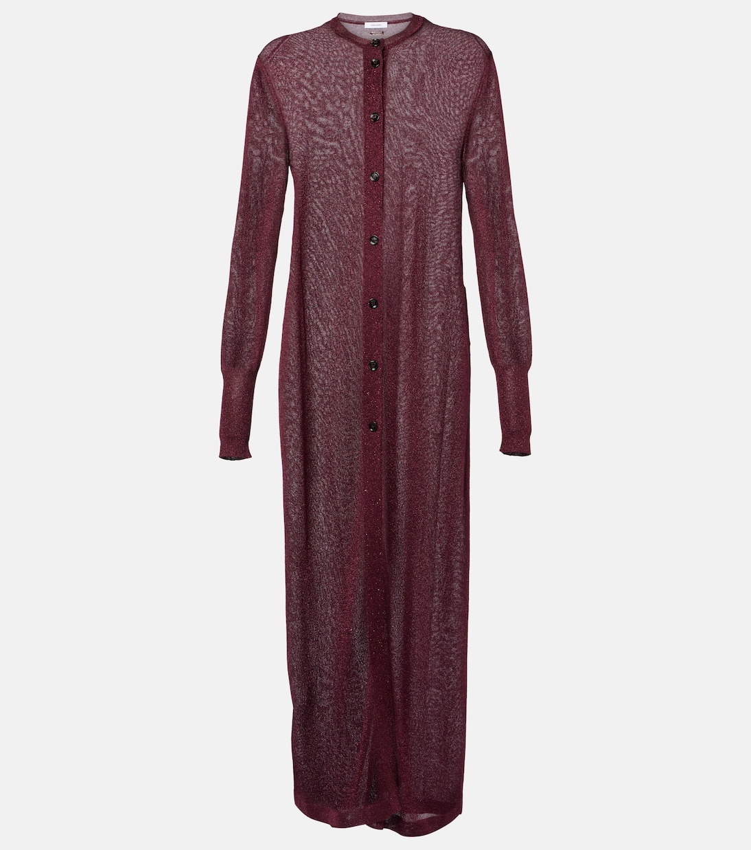Abito lungo in maglia con lamé | Ferragamo