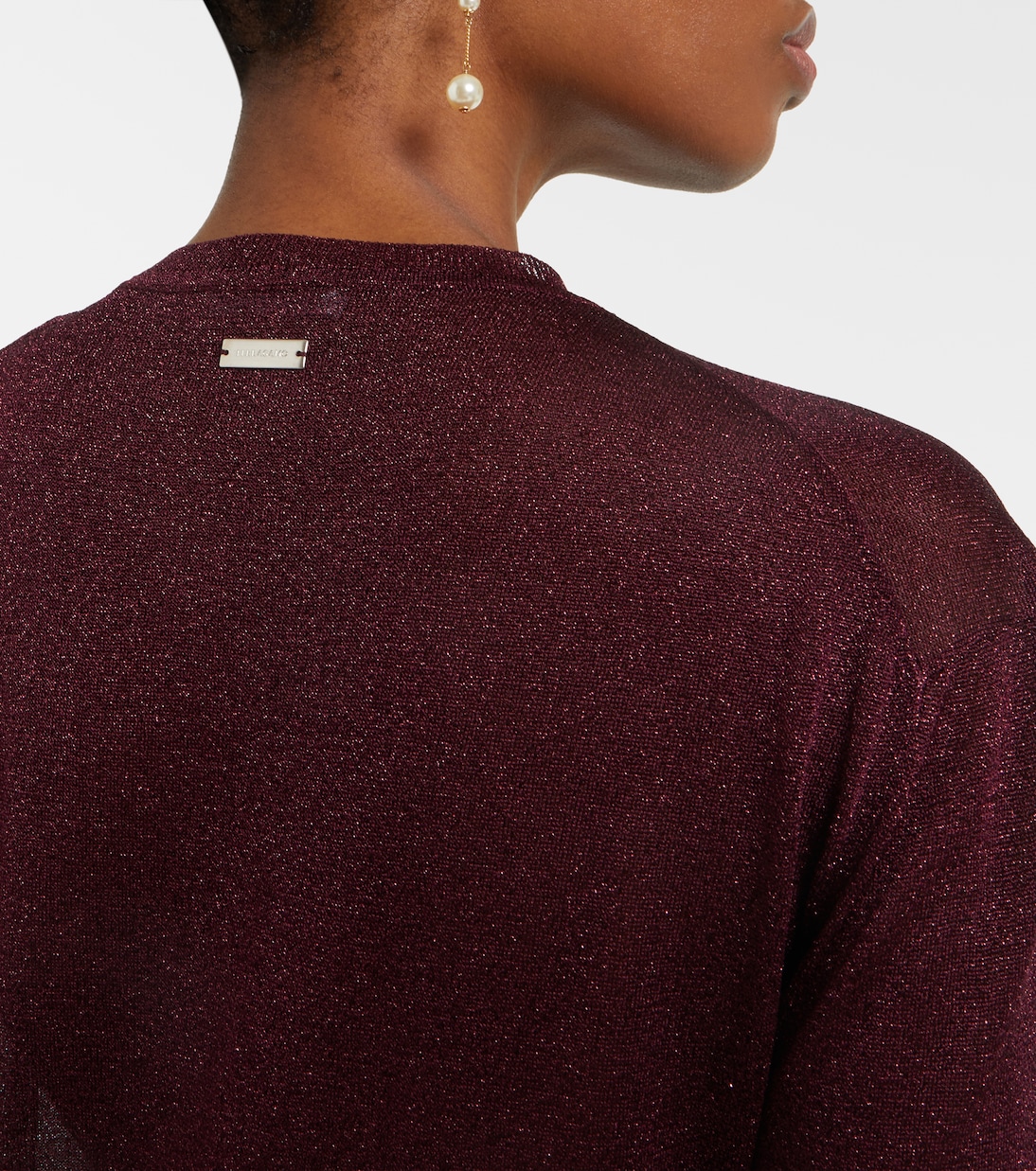 Abito lungo in maglia con lamé | Ferragamo