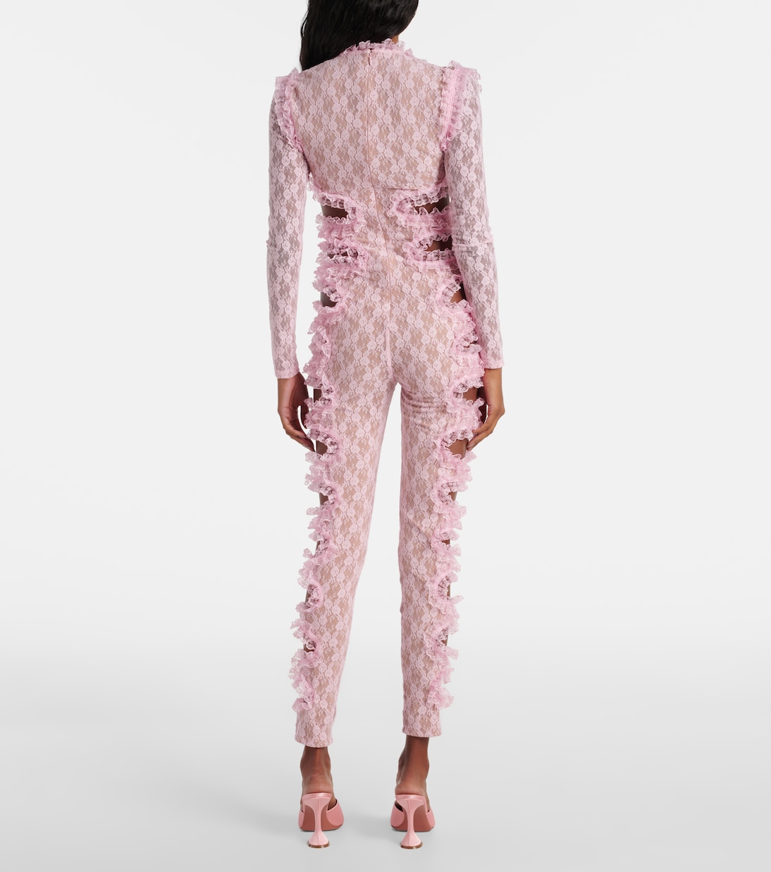 x Christopher Kane - Jumpsuit in pizzo con cut-out | Self-Portrait