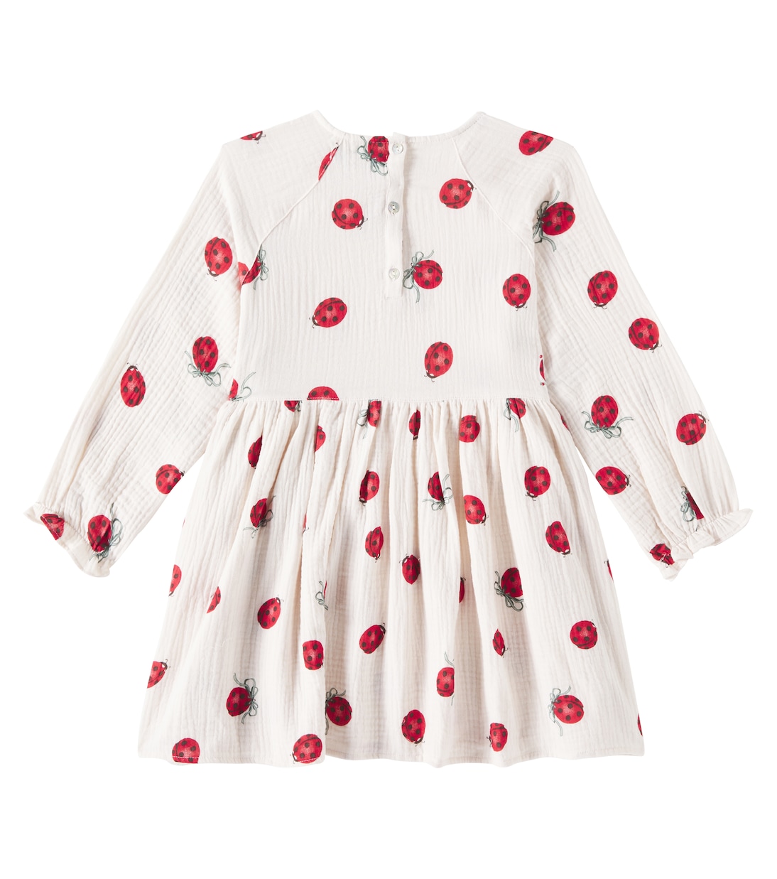 Abito Coco Ladybug in cotone con stampa | Konges Sløjd