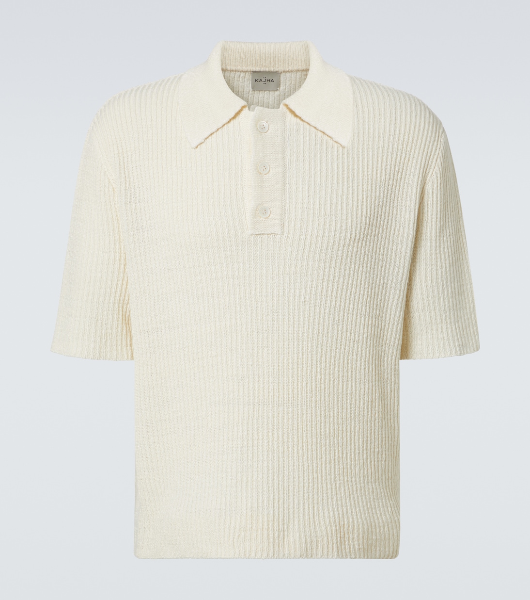 Napoli crocheted linen polo shirt | Le Kasha
