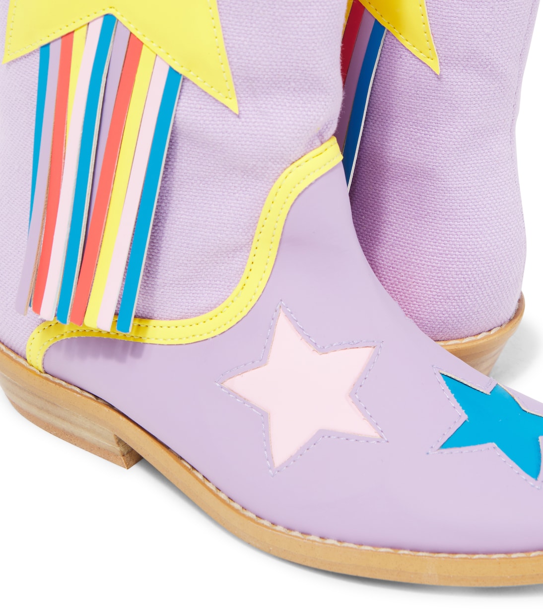 Botas cowboy de piel sintética con flecos | Stella McCartney Kids