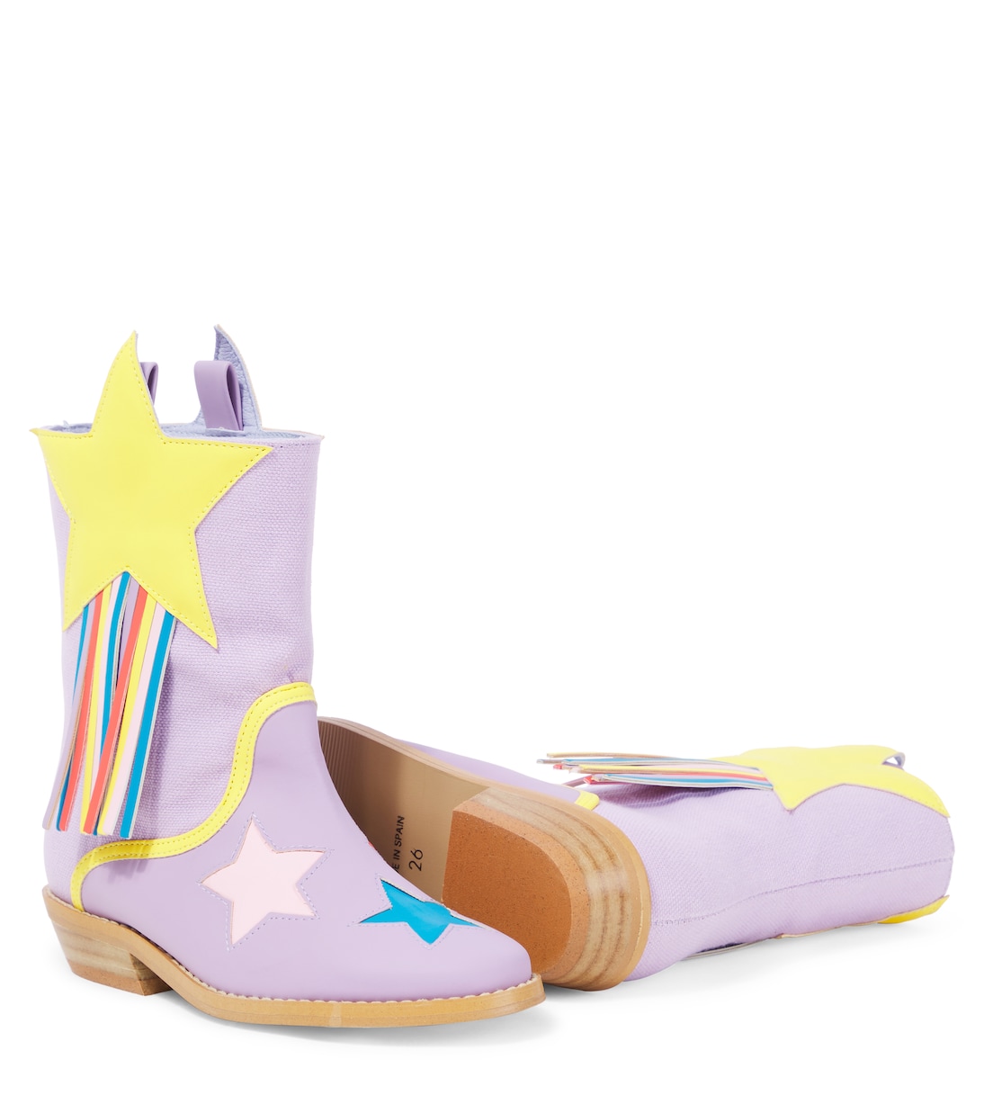 Botas cowboy de piel sintética con flecos | Stella McCartney Kids