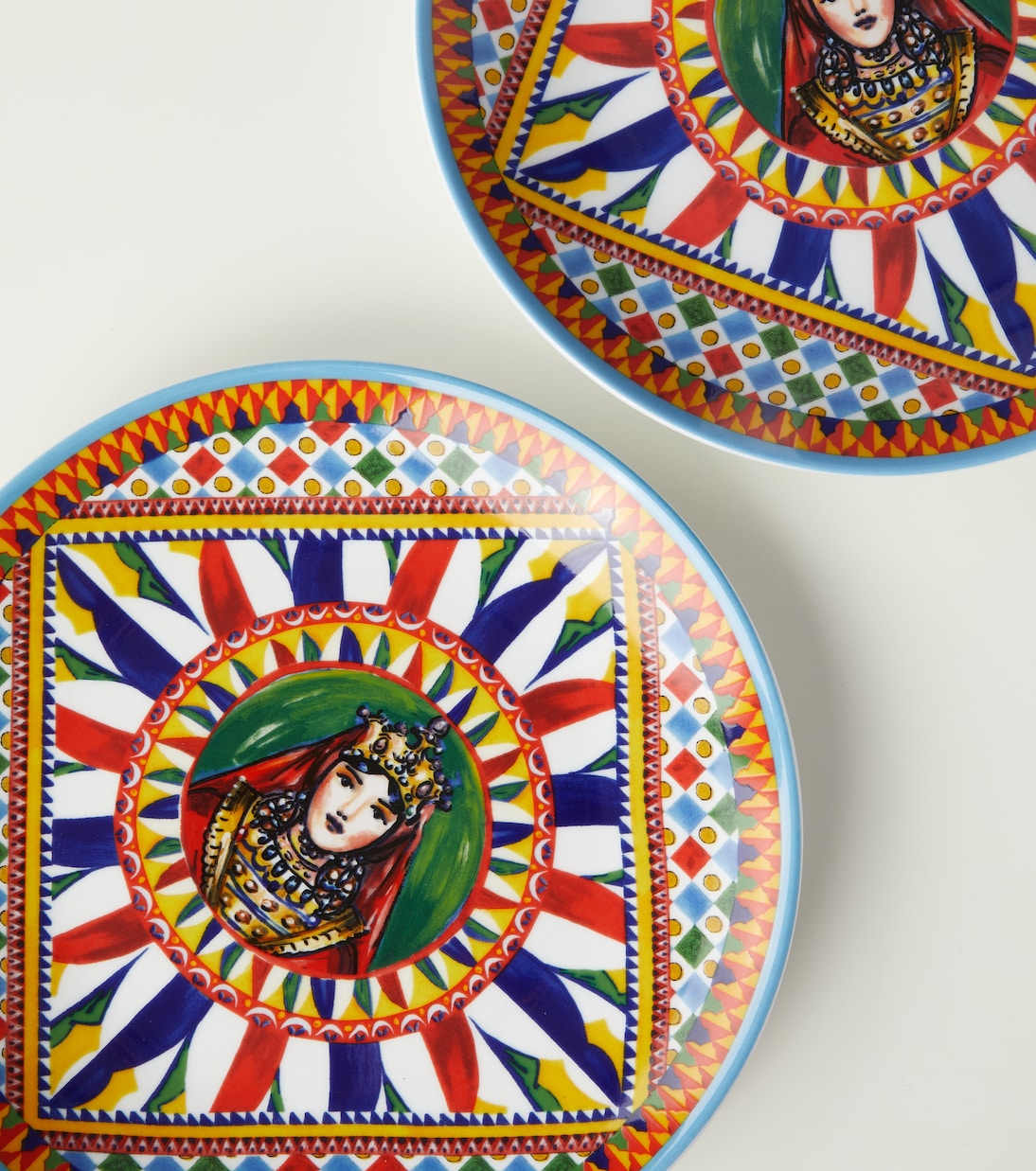 Carretto Siciliano set of 2 dinner plates | Dolce&Gabbana Casa
