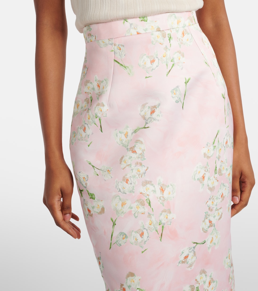 Jupe crayon Lorelei à fleurs | Emilia Wickstead