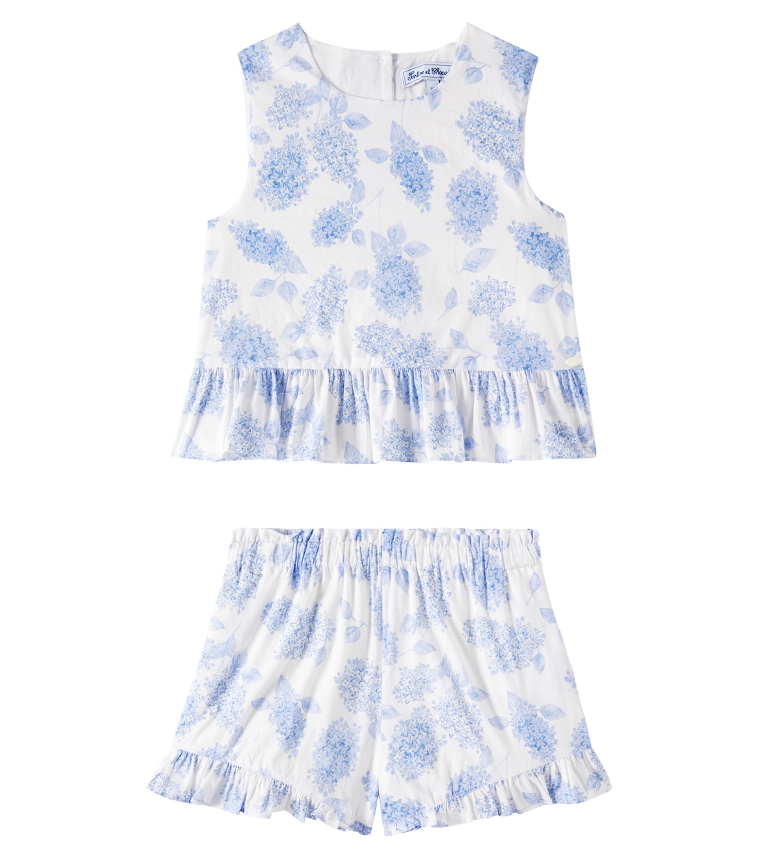 Camicia e shorts in cotone con stampa | Tartine et Chocolat