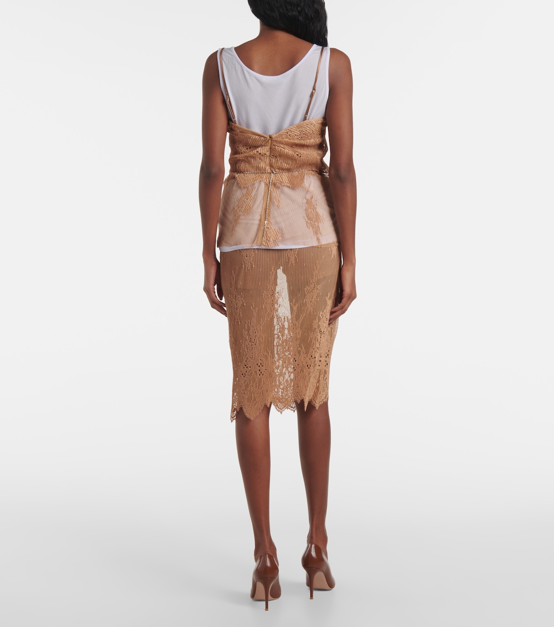 Top in jersey e pizzo | Jacques Wei