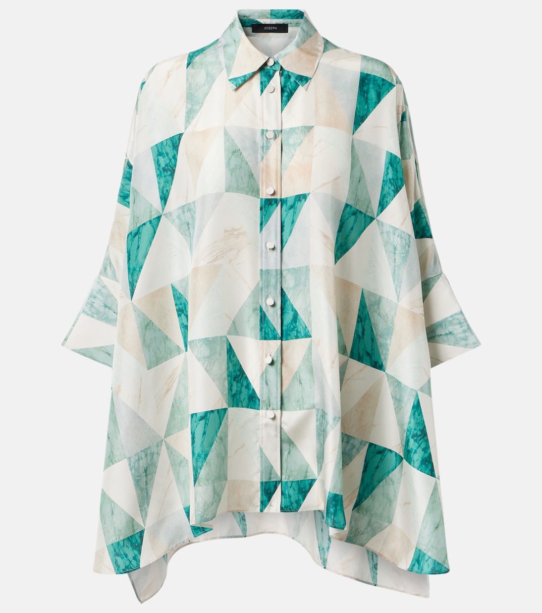 Camicia oversize Arcole in seta con stampa | Joseph