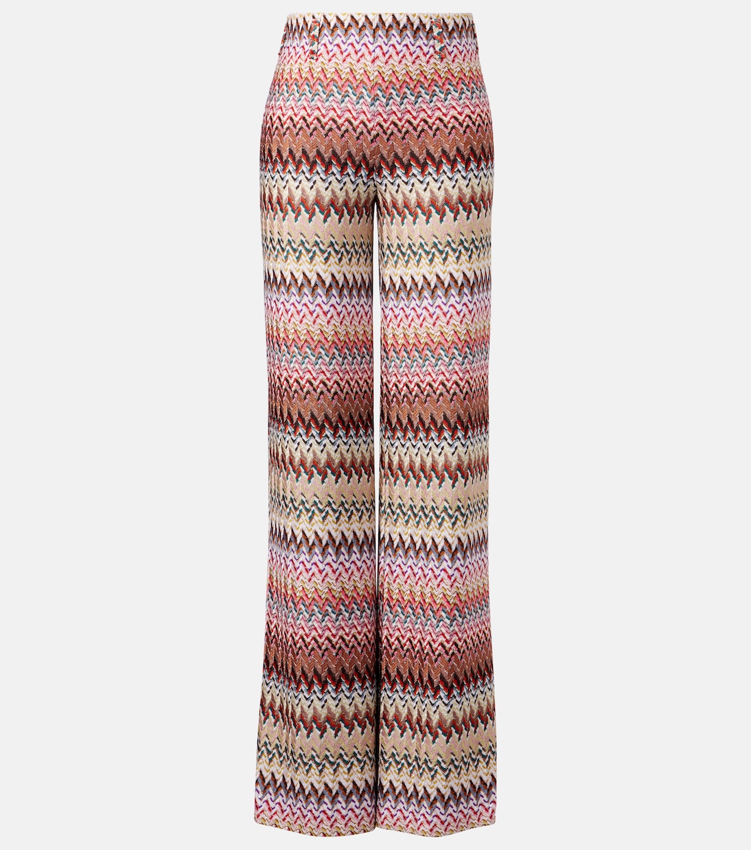 Zigzag lamé wide-leg pants | Missoni