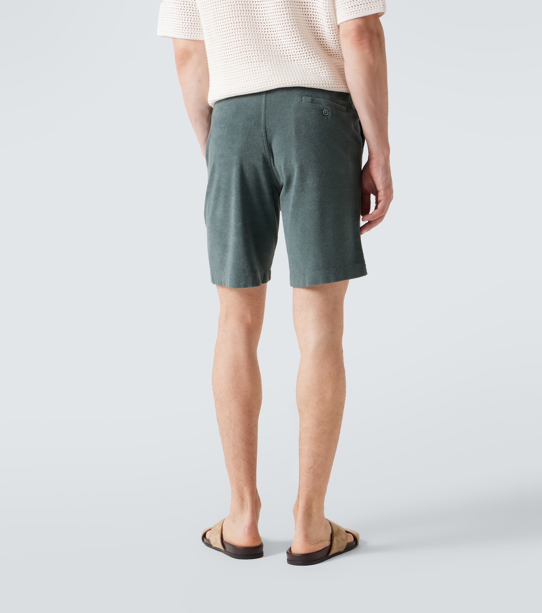 Cotton terry shorts | Fedeli