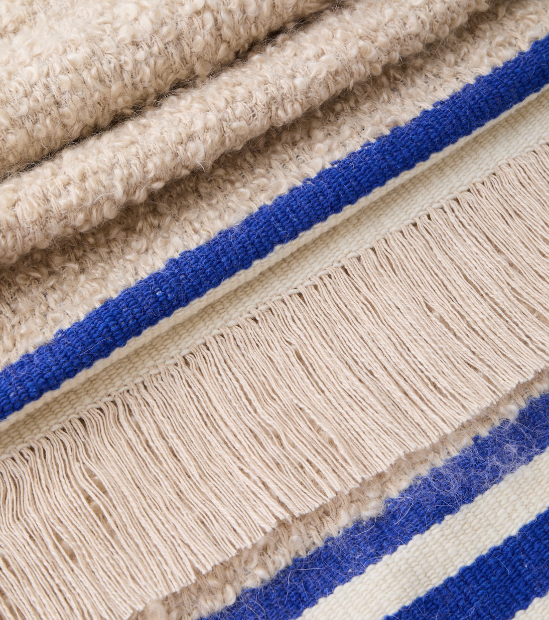 Distinto mohair, cotton, wool, and linen-blend throw | The House of Lyria