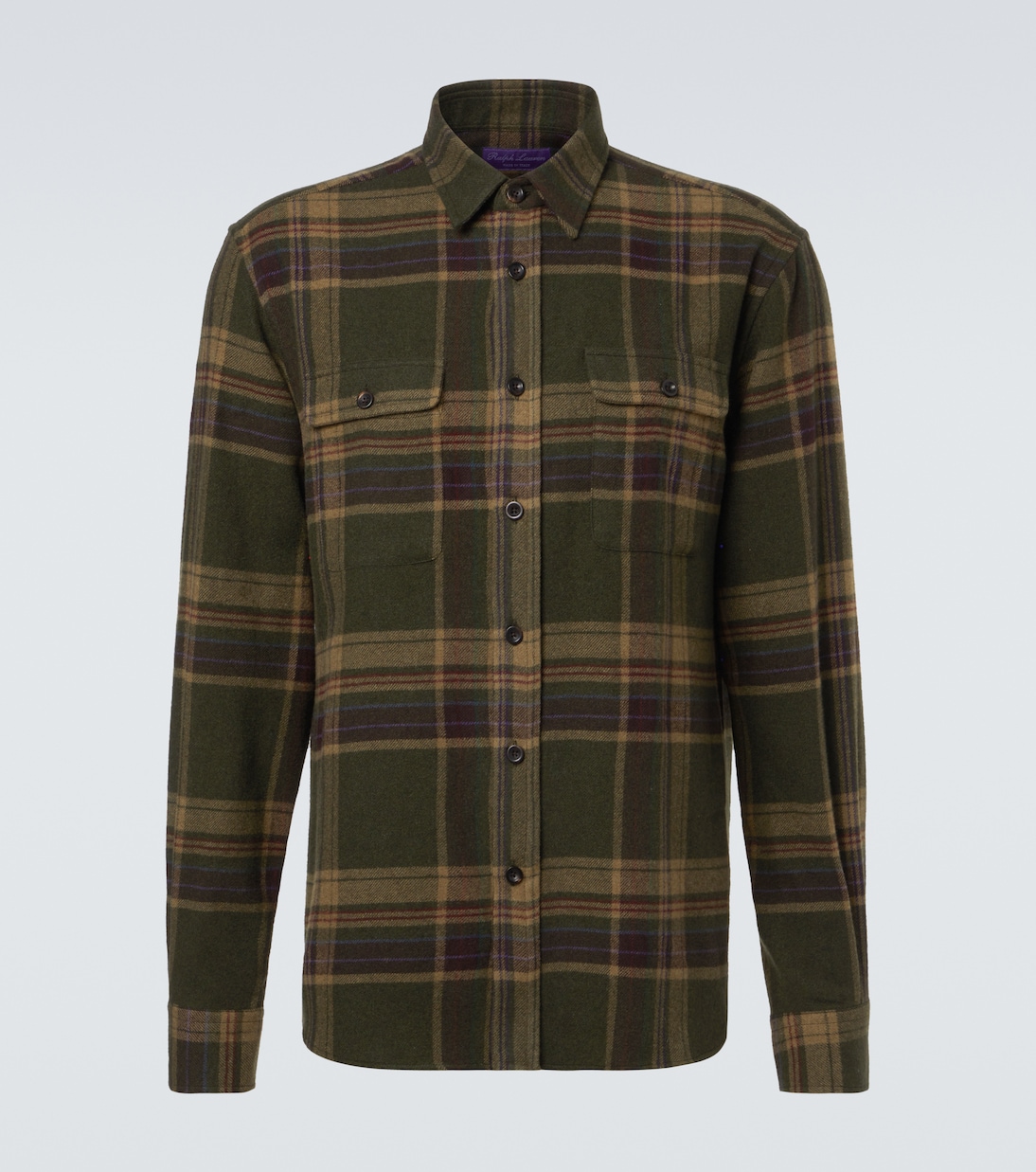 Camisa de cachemir a cuadros | Ralph Lauren Purple Label