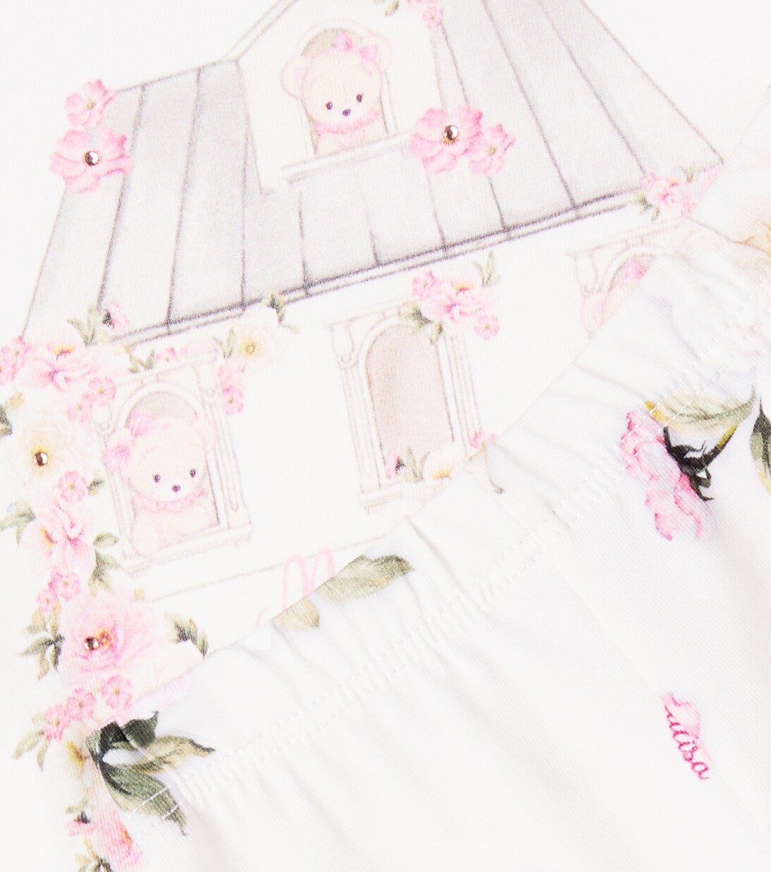 Baby Set aus Longsleeve und Leggings | Monnalisa