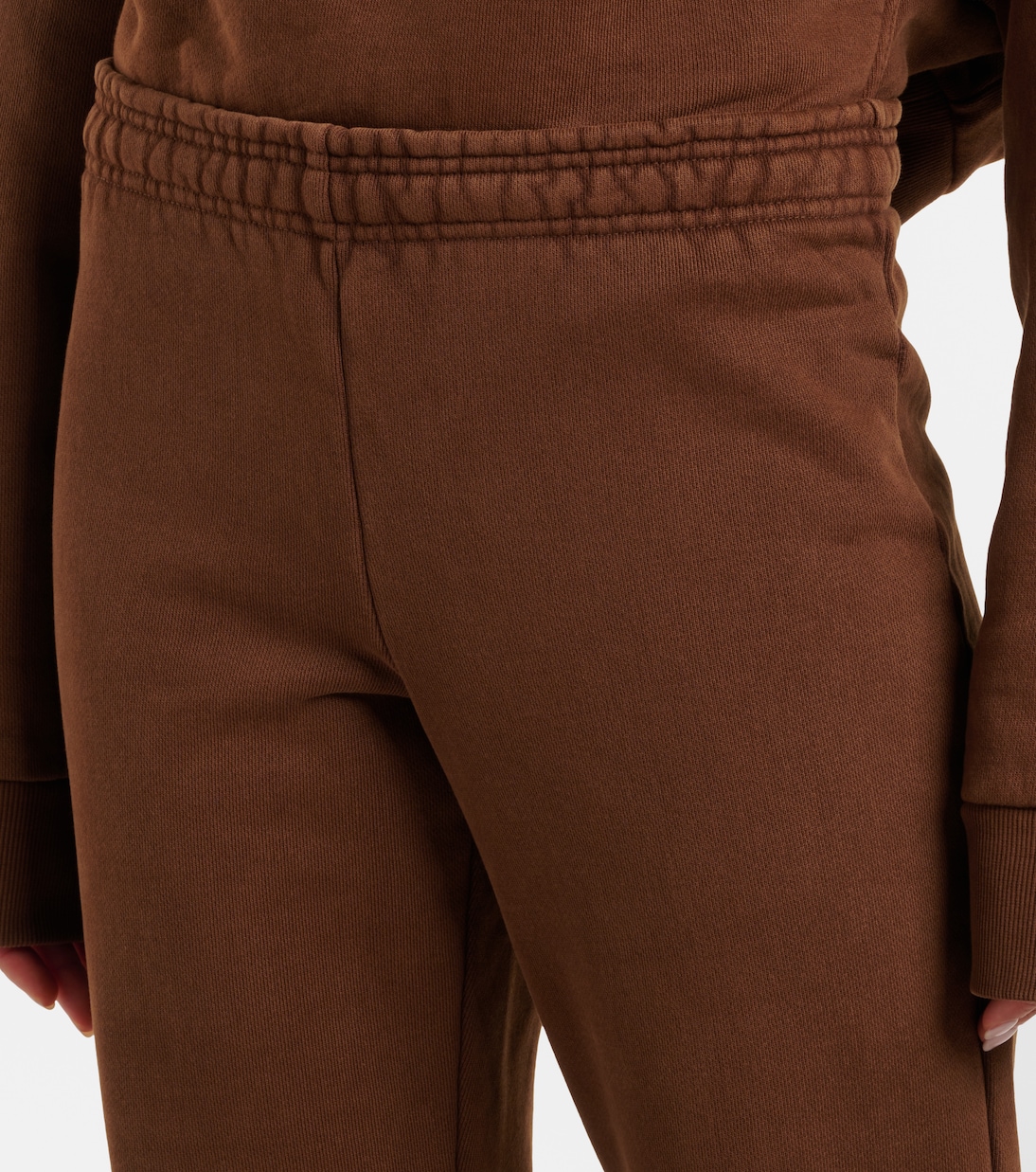 Pantalones deportivos flared de jersey de algodón | Entire Studios