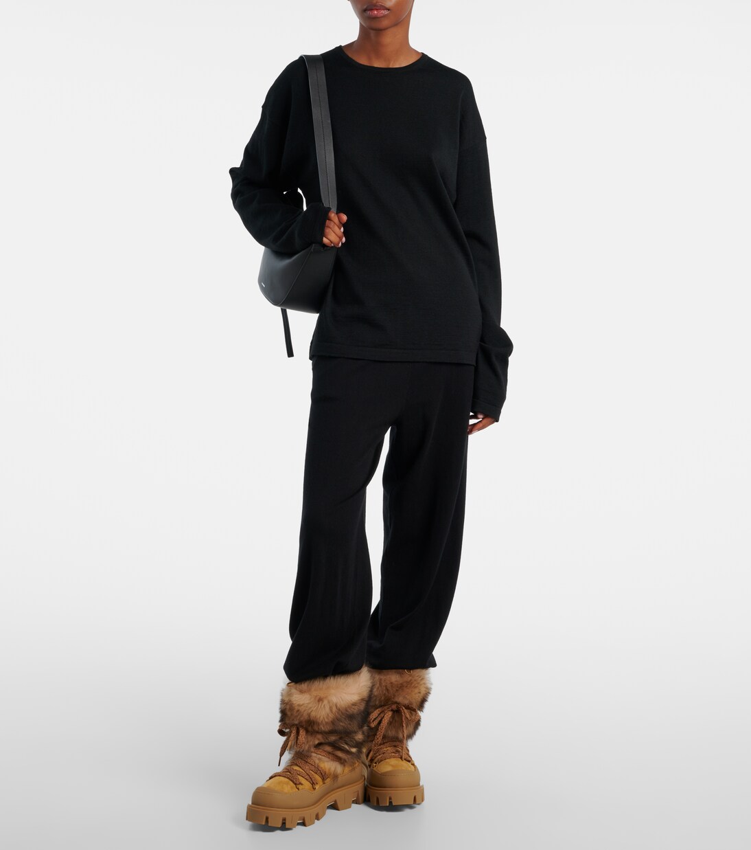 Peak Après leather lace-up boots | Moncler
