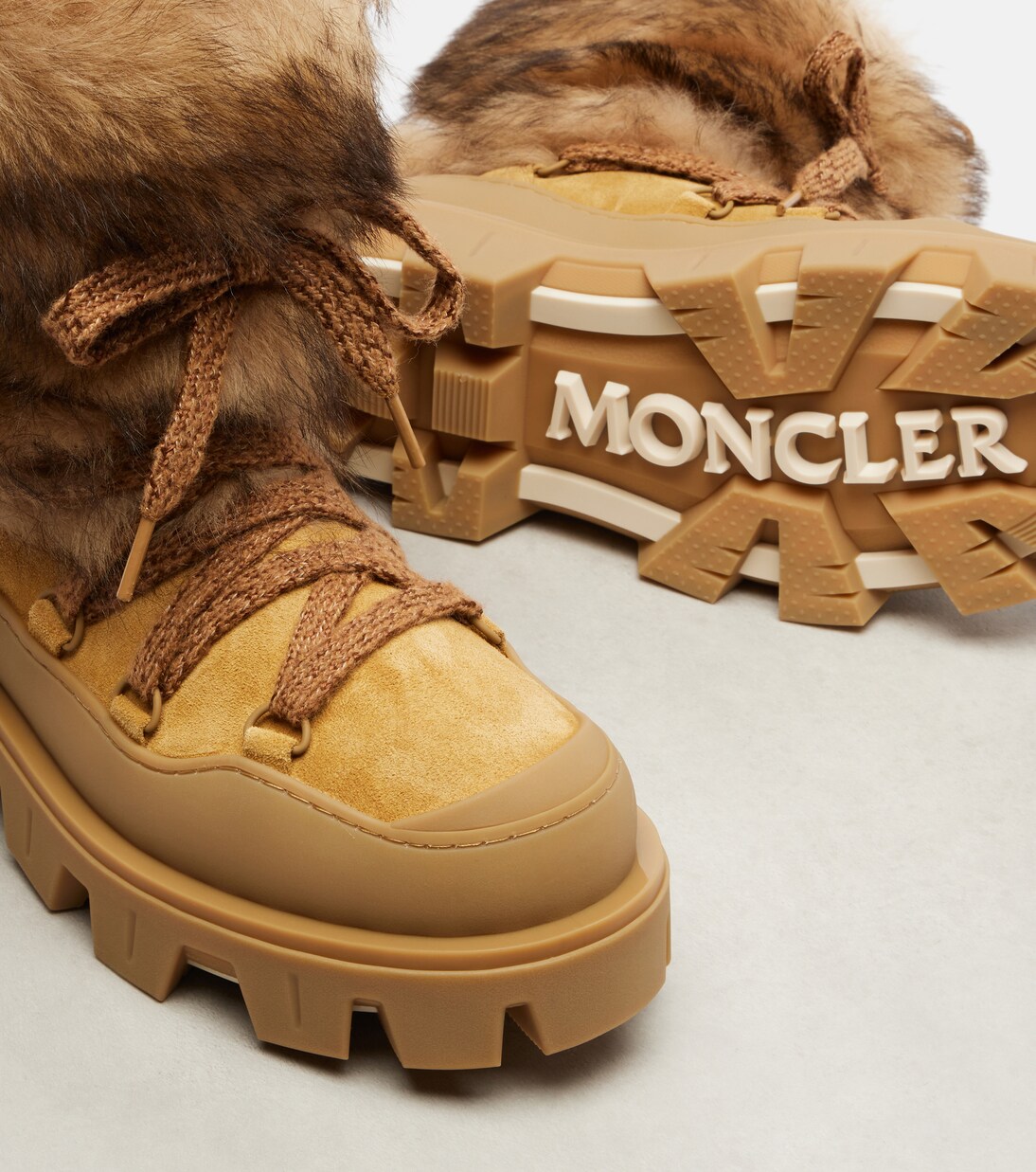 Peak Après leather lace-up boots | Moncler