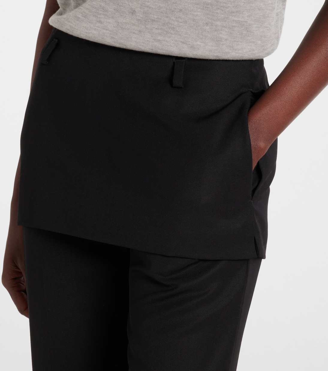 Pantaloni con gonna in lana | Toteme