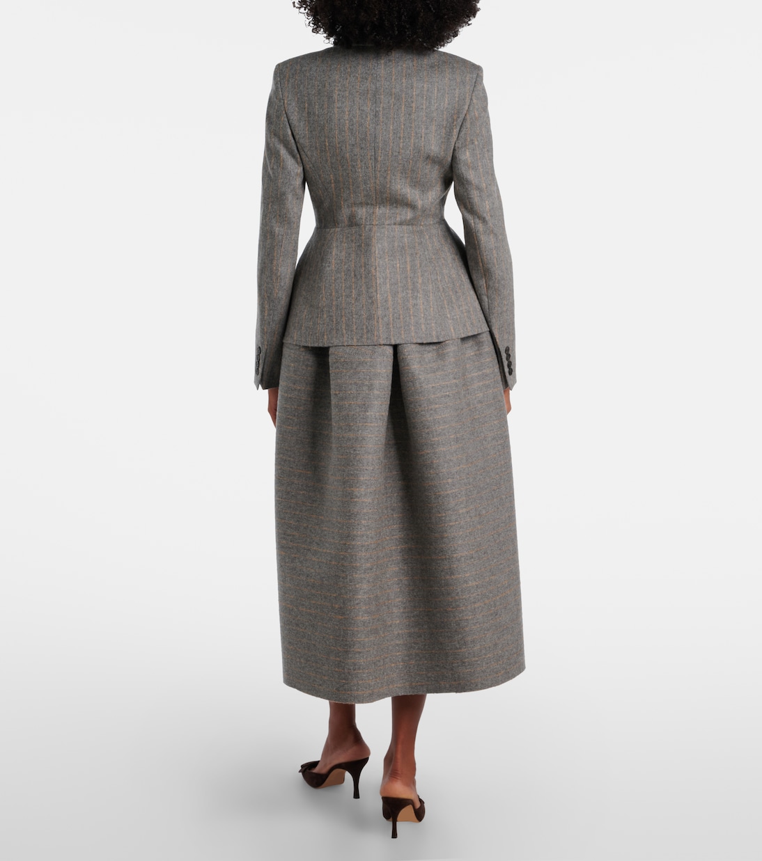 Pinstripe wool and mohair blazer | Erdem