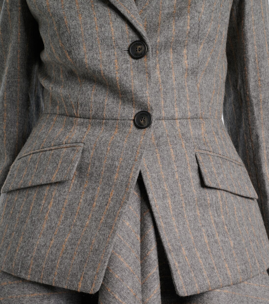 Pinstripe wool and mohair blazer | Erdem