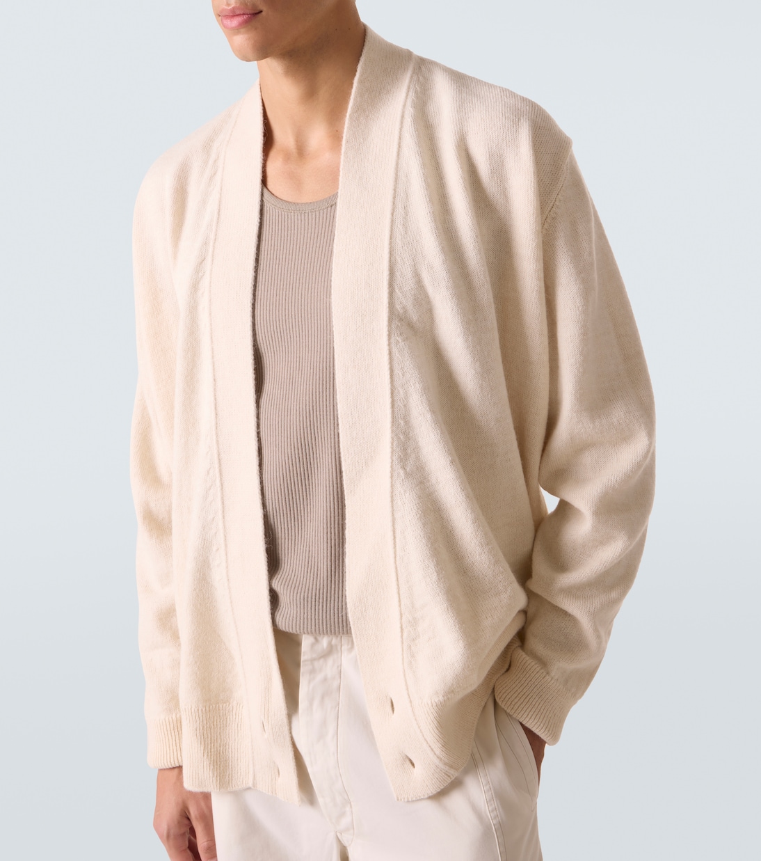 Cardigan en alpaga et laine mélangés | Lemaire