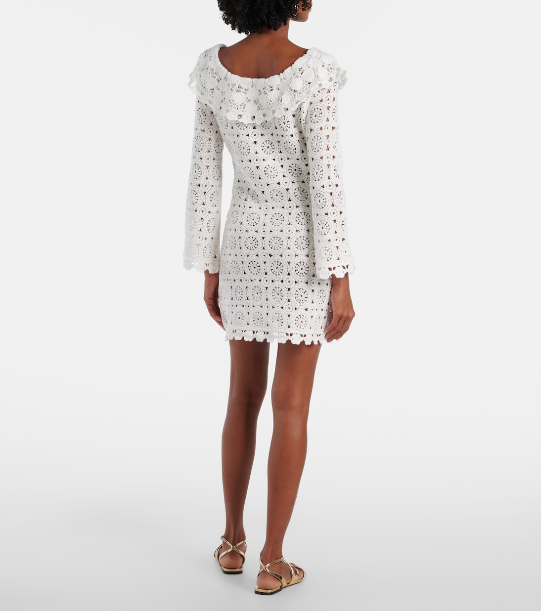 Envalira cotton crochet minidress | Rixo