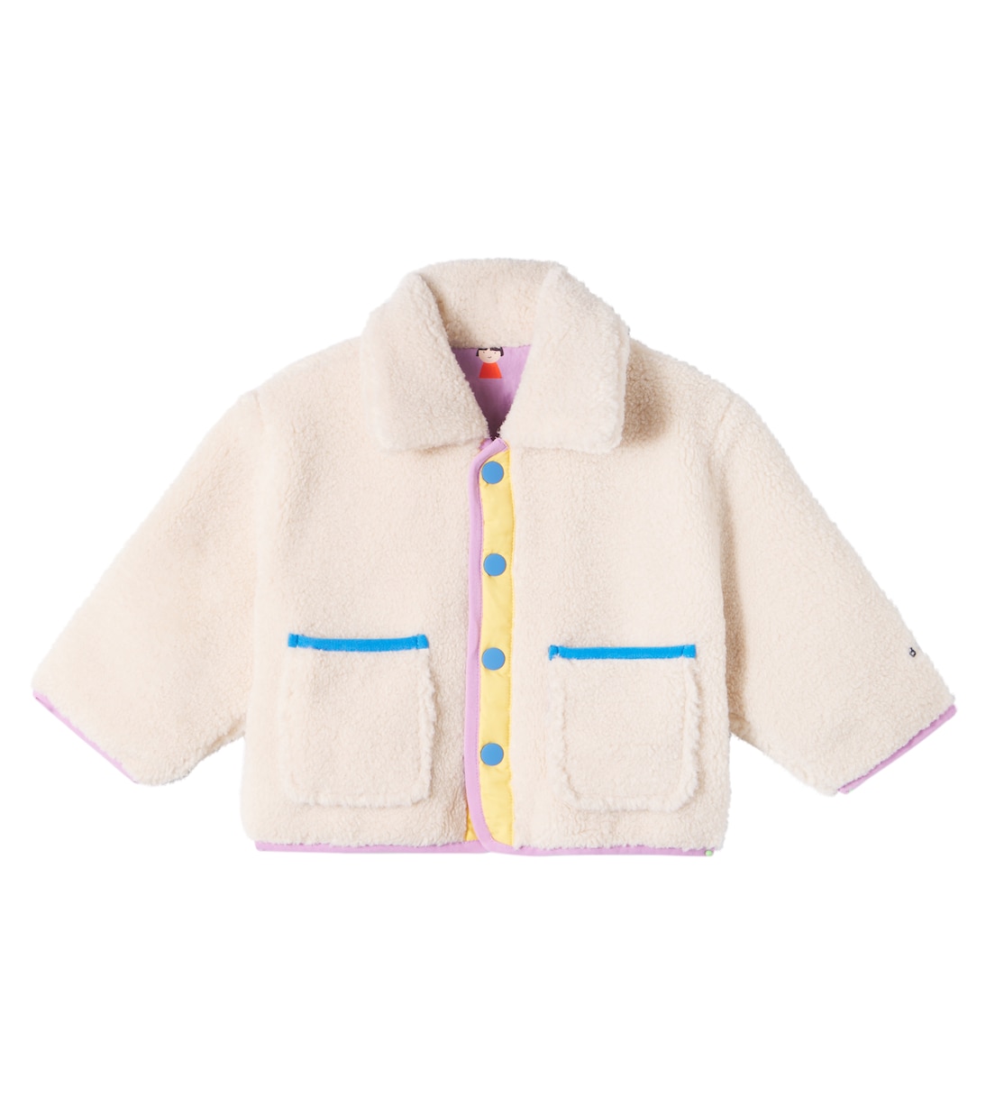 Baby Game Pawns reversible teddy jacket | Bobo Choses