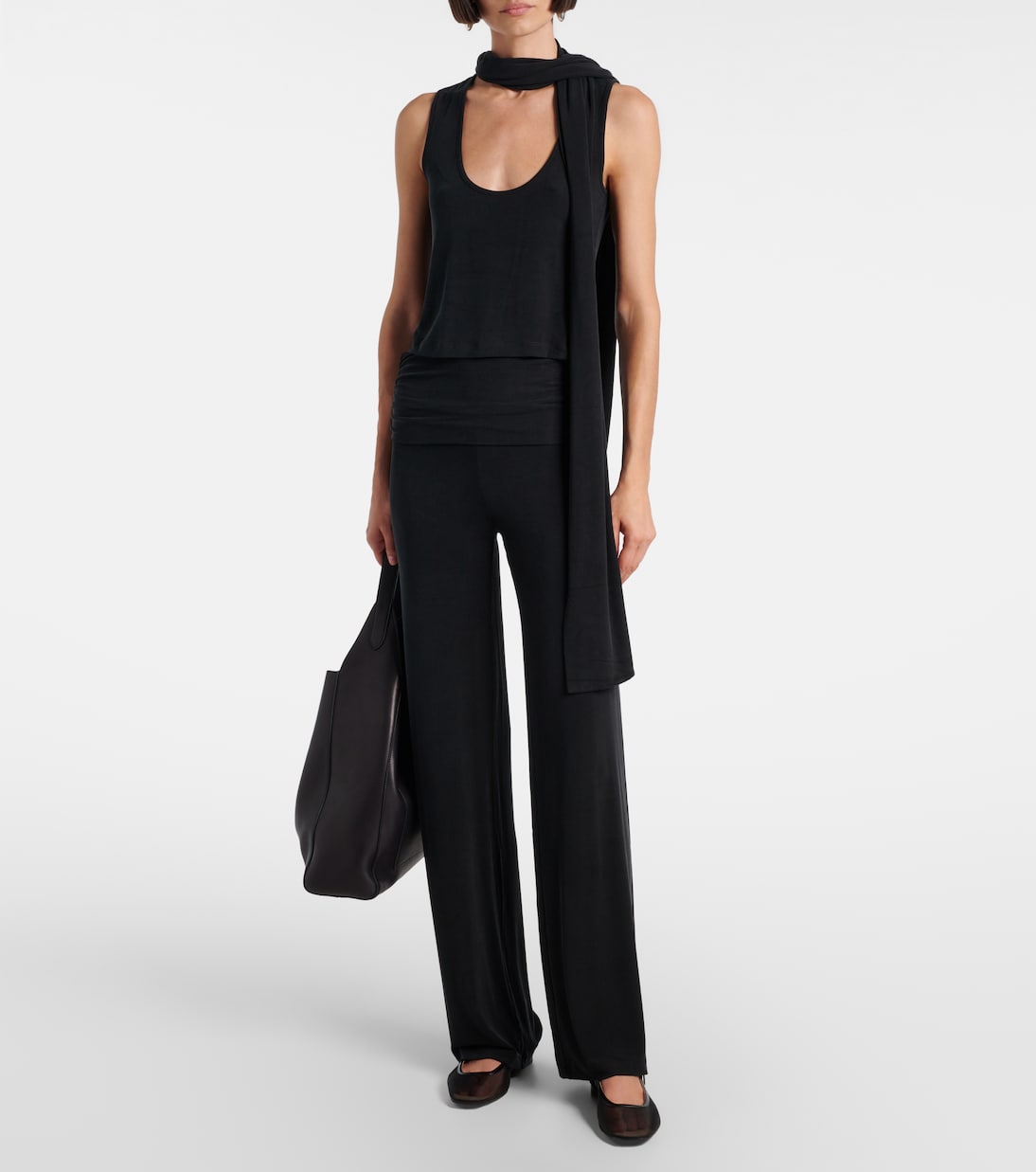 Pantalon droit à taille haute | Aya Muse