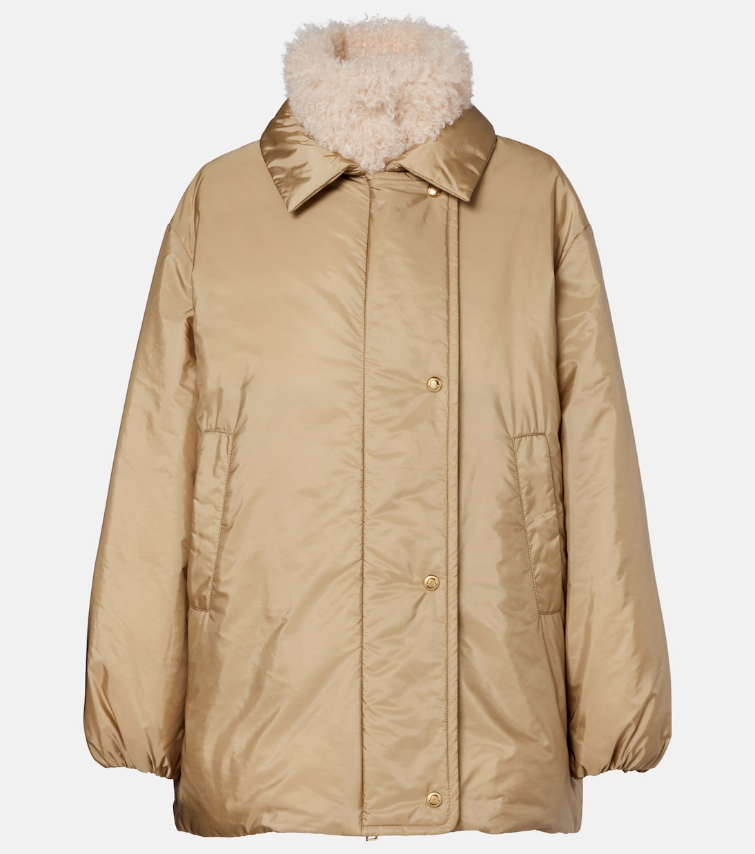Daunenjacke Voue mit Faux Shearling | Moncler
