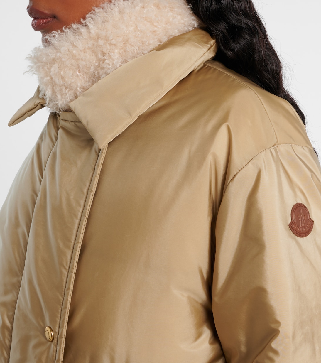 Daunenjacke Voue mit Faux Shearling | Moncler