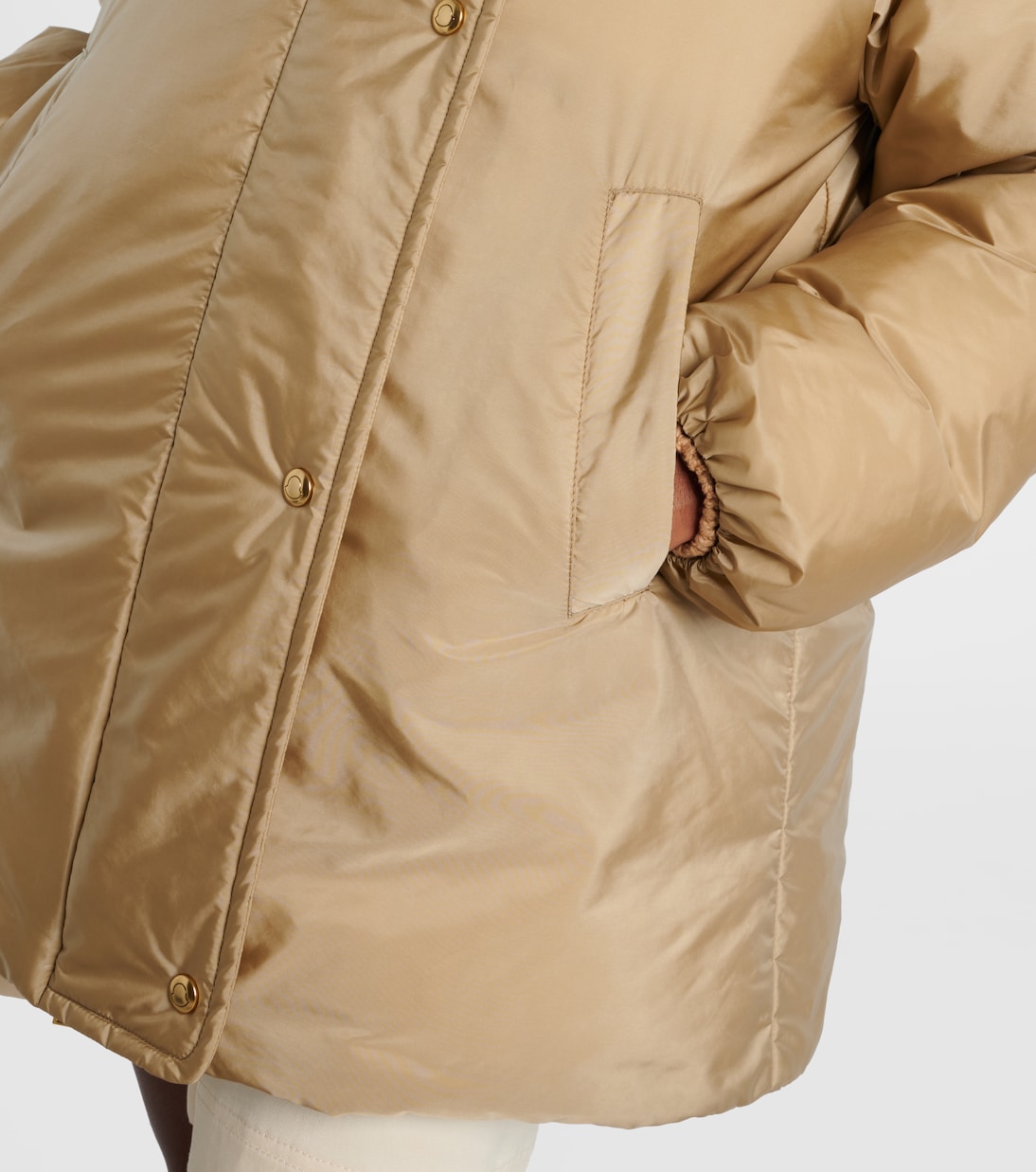 Daunenjacke Voue mit Faux Shearling | Moncler